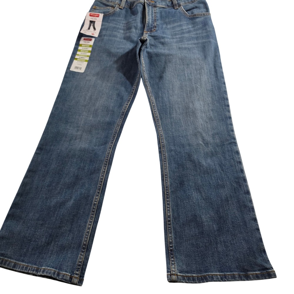 Wrangler Five Star Premium Bootcut Jeans Medium Wash 16 Husky NWT